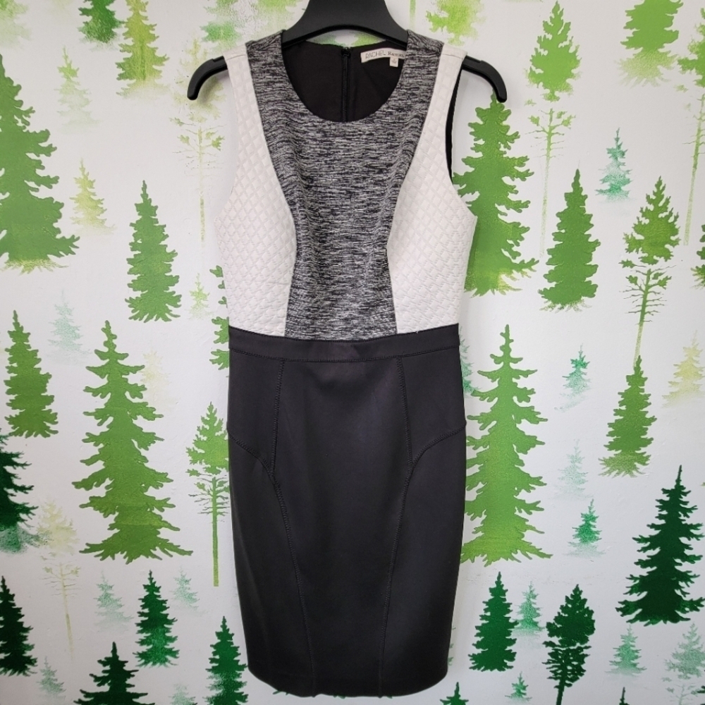 Rachel Roy Colorblock Faux Leather Dress.